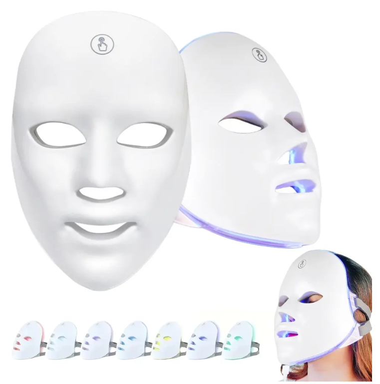 Mascara Facial Luz Led De 7 Colores para Spa